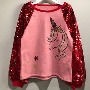 365 Kids from Garanimals Sequin Unicorn Sweatshirt